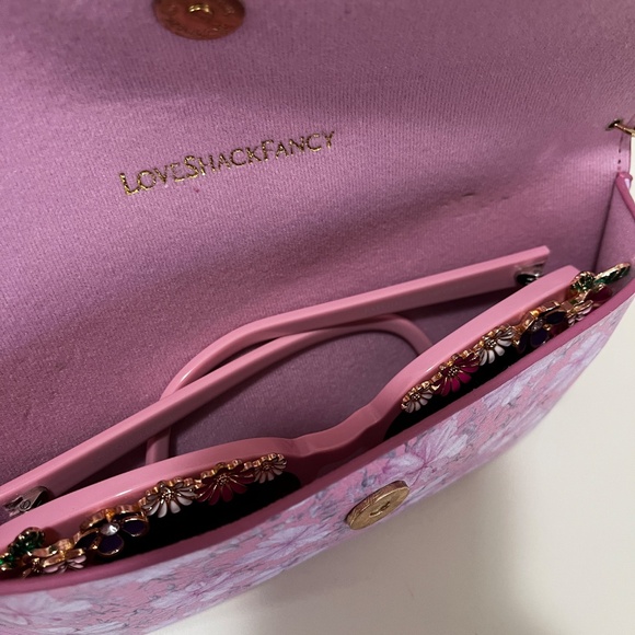 LoveShackFancy Sunglasses with Crossbody Case - Picture 7 of 8